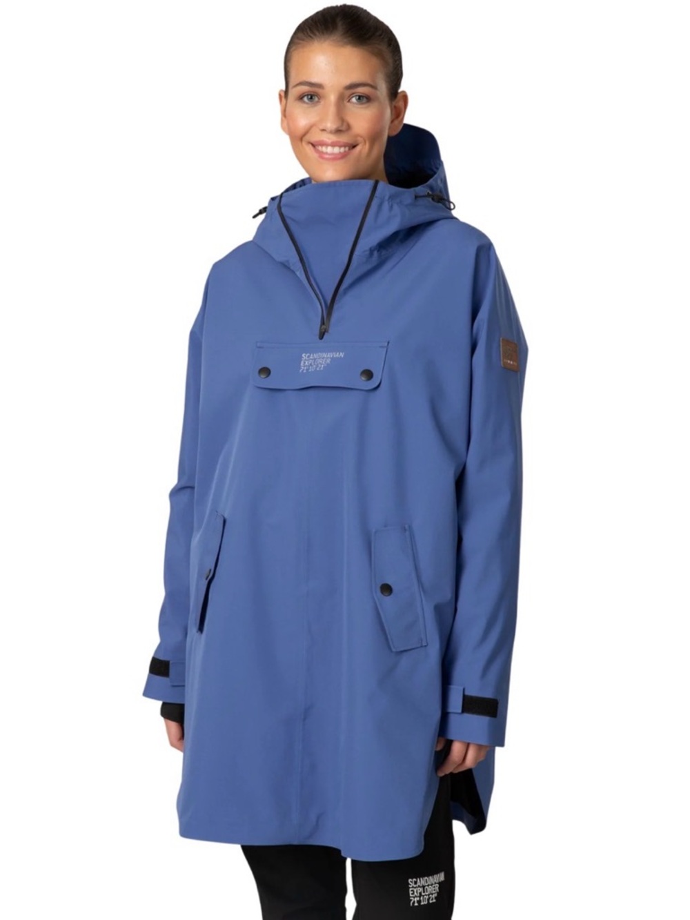 Scandinavian Explorer Rain Poncho - Women’s Medium. Blue